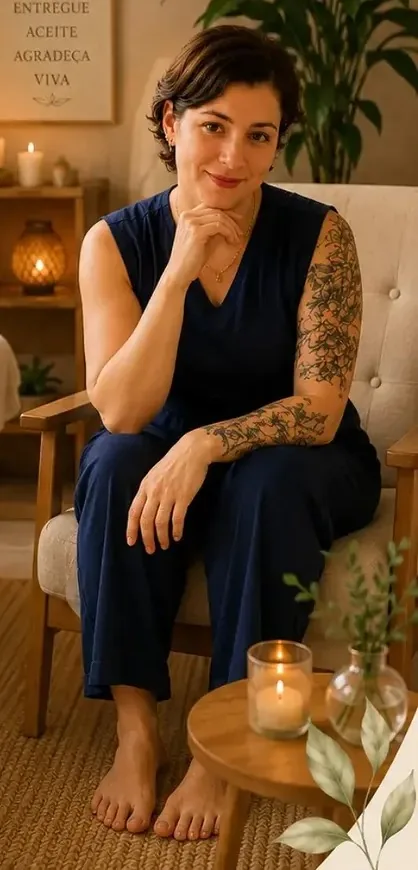 Larissa Battistella no espaço da EstéticaMente